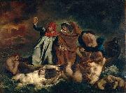 Eugene Delacroix Dante and Vergil in hell oil painting reproduction